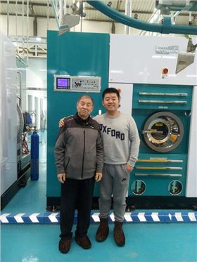 尤萨助力客来安洗衣工厂四台40kg大型干洗机！